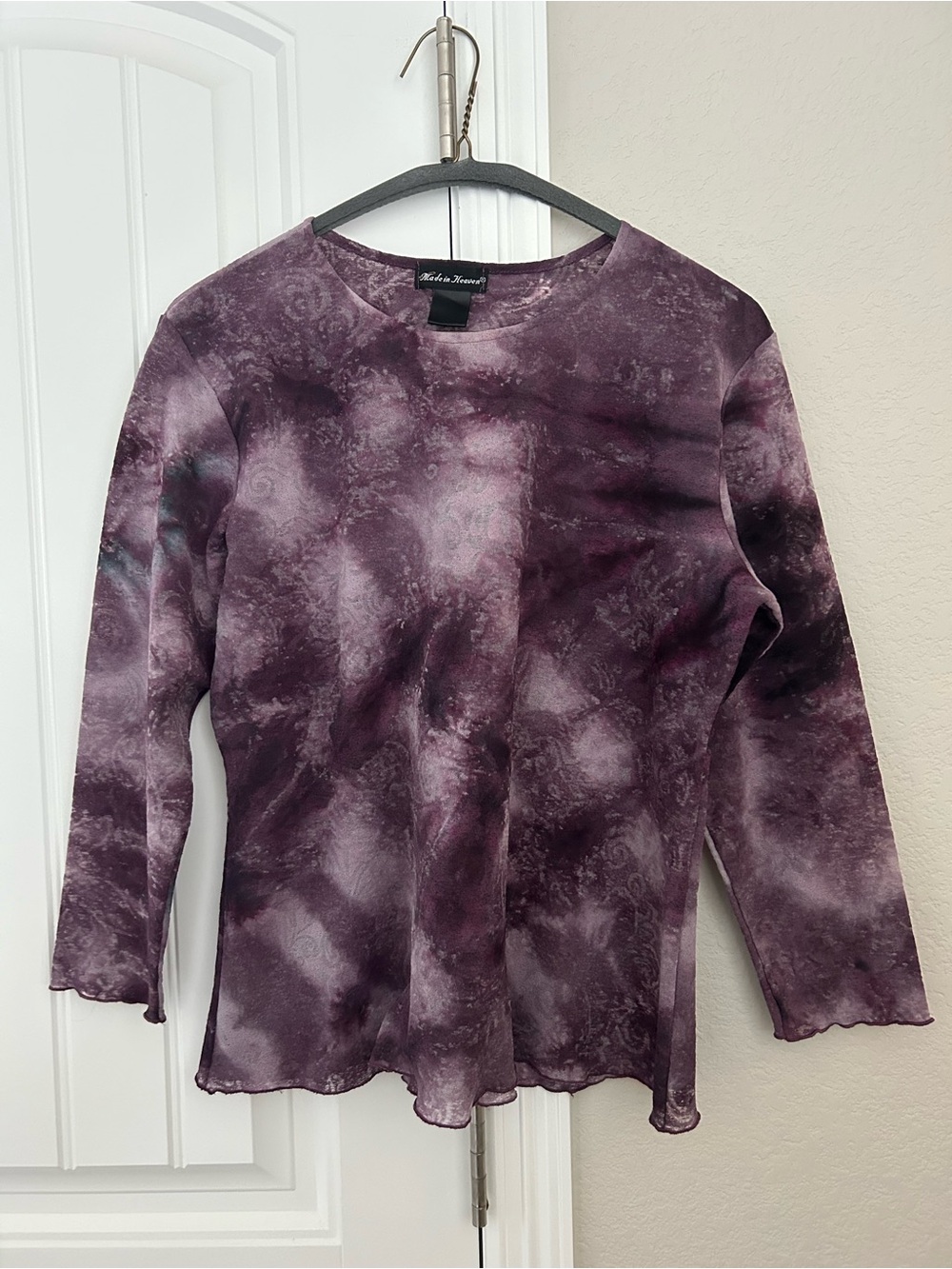 Whimsical Purple Long Sleeve Top